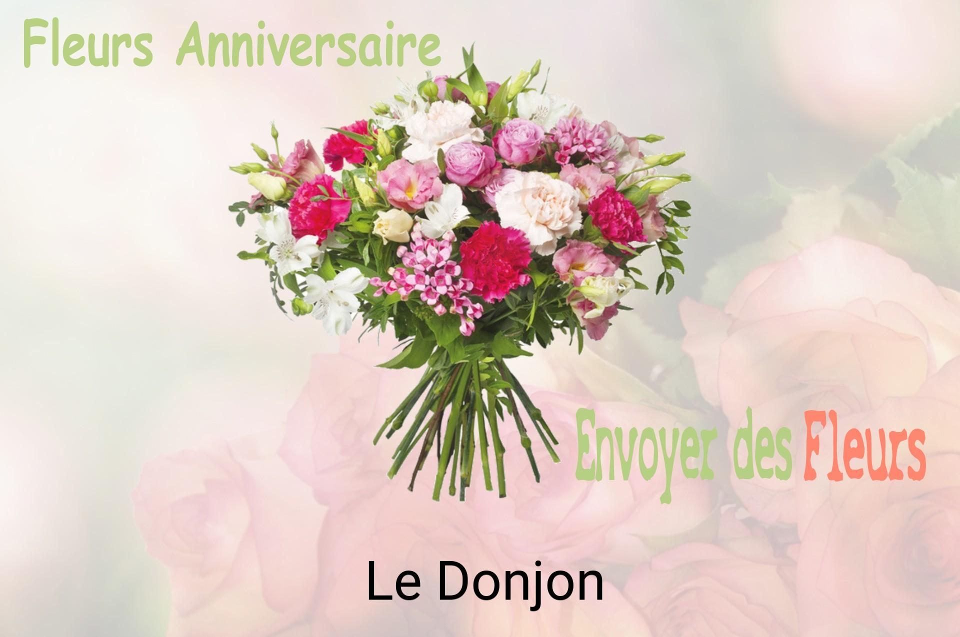 Bouquet de fleurs d’anniversaire livré à Le Donjon