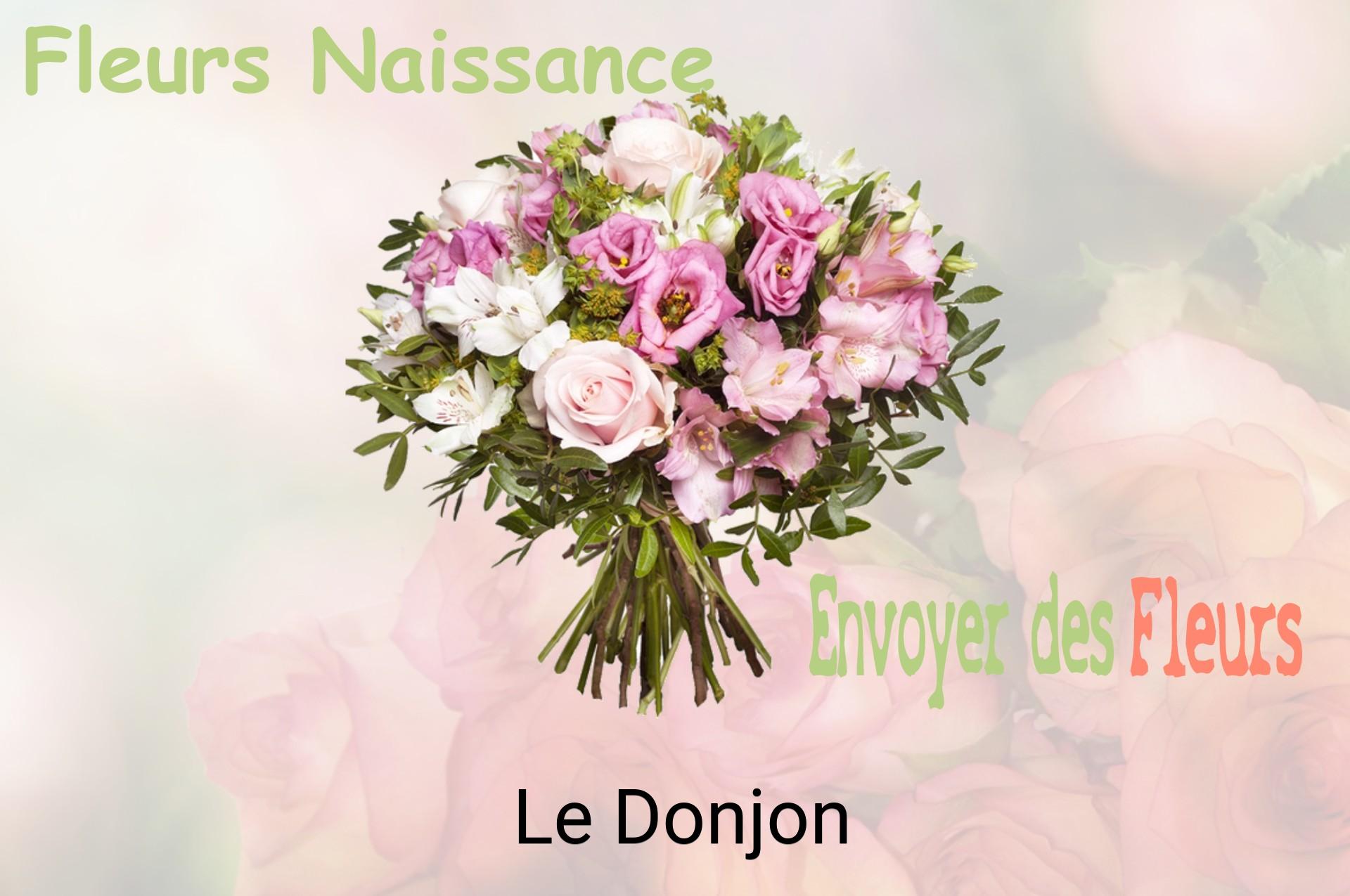 Bouquet de fleurs de naissance livré à Le Donjon